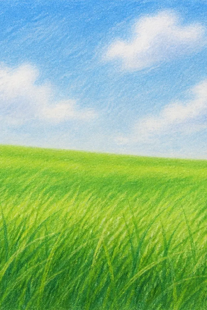 Easy Grass Field Drawing Ideas for Beginners