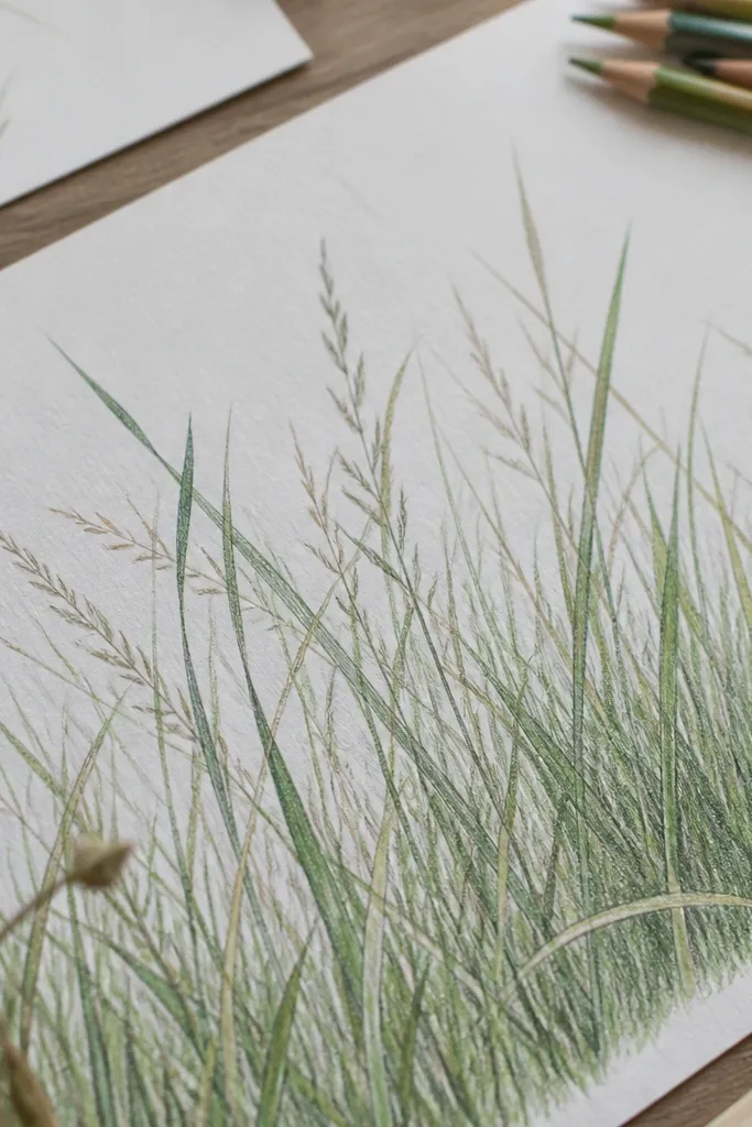 Budget Grass Texture Drawing Ideas